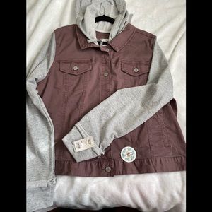 Mudd Berry Jean Jacket Juniors Plus SZ 1x